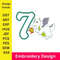 Embroidery Numbers Embroidery Design Seven Number Machine Embroidery Pattern Number Embroidery New Number 0