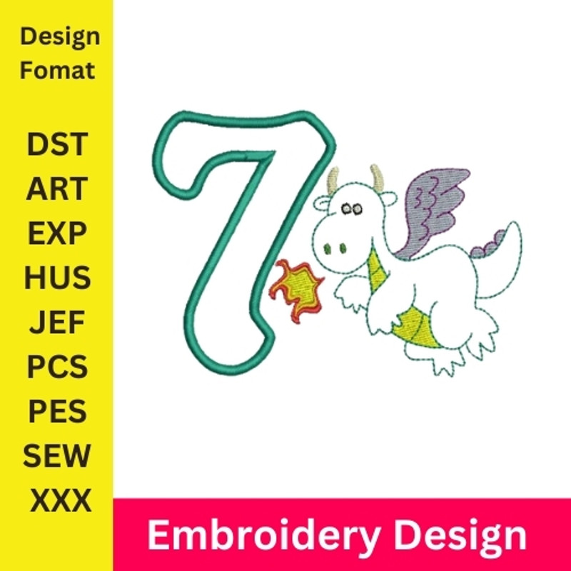 Embroidery Numbers Embroidery Design Seven Number Machine Embroidery Pattern Number Embroidery New Number 0