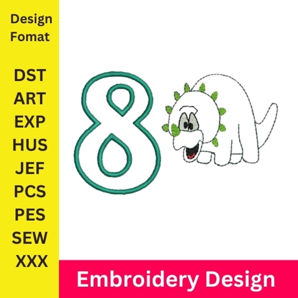 Embroidery Numbers Embroidery Design 8 Number Machine Embroidery Pattern Number Embroidery New Number Numbers 0