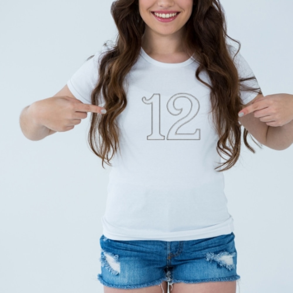 Embroidery Numbers Embroidery Design 12 Number Machine Embroidery Pattern Number Embroidery New Number Numbers 1
