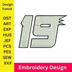 embroidery numbers, embroidery design, 19 number, machine embroidery pattern, number embroidery, number , embroidery