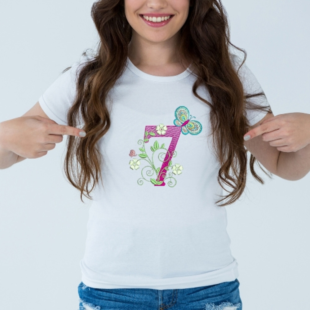 Embroidery Numbers Embroidery Design 7 Number Machine Embroidery Pattern Number Embroidery Number   1