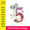 Embroidery Numbers Embroidery Design 5 Number Machine Embroidery Pattern Number Embroidery Number 0