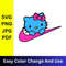 Hello Kitty Nike Logo SVG PNG JPG PDF  Nike Logo Design Nike Logo Color Change Nike PNG Nike SVG Ni 0