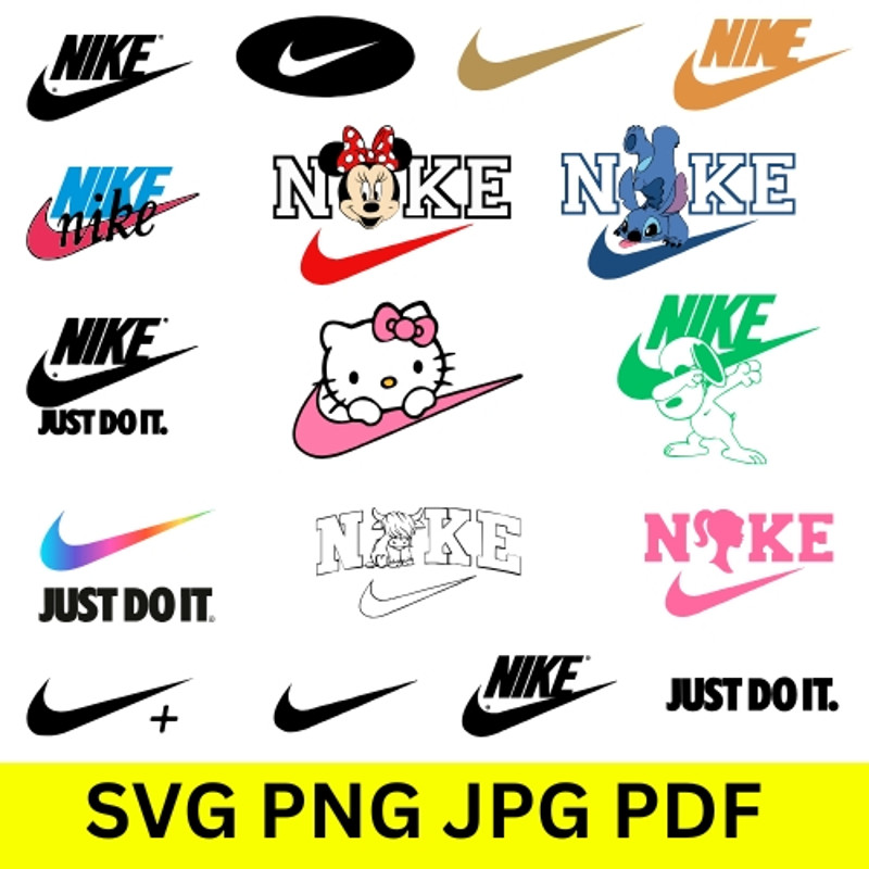 Nike Logo Bundle SVG PNG JPG PDF Digital Logo New Design Nike Logo Bundle Layered SVG Nike Air Cric 0
