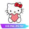 Hello Kitty PNG SVG PNG JPG PDF Hello Kitty Clipart Cuttable Hello Kitty PNG Cricut File Hello Kitt 0