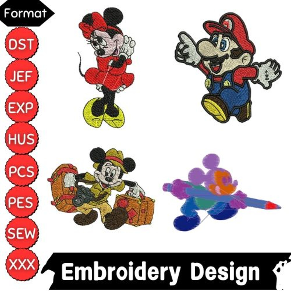 Mickey Mouse Embroidery Design Bundle Disney Mickey Mickey Mouse Design Mickey Mickey Cartoon Micke 0