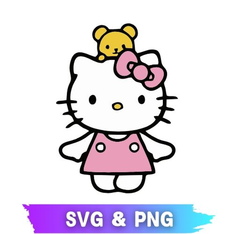 Hello Kitty PNG  Hello Kitty SVG  Hello Kitty  Hello Kitty PNG SVG  Transparent Hello Kitty  0