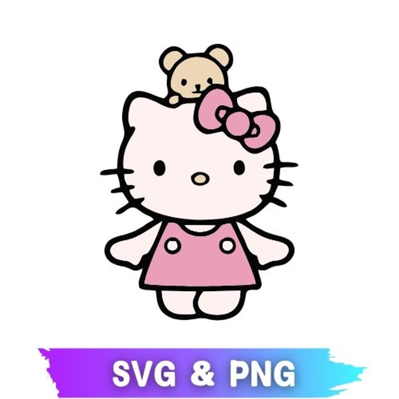 Cute Hello Kitty Design Hello Kitty SVG PNG Hello Kitty Hello Kitty Clipart Hello Kitty Transpa 0