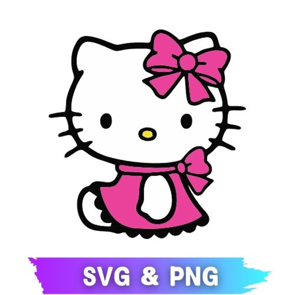 Cute Hello Kitty Design Hello Kitty SVG PNG Hello Kitty Hello Kitty Clipart Hello Kitty Transpa 0