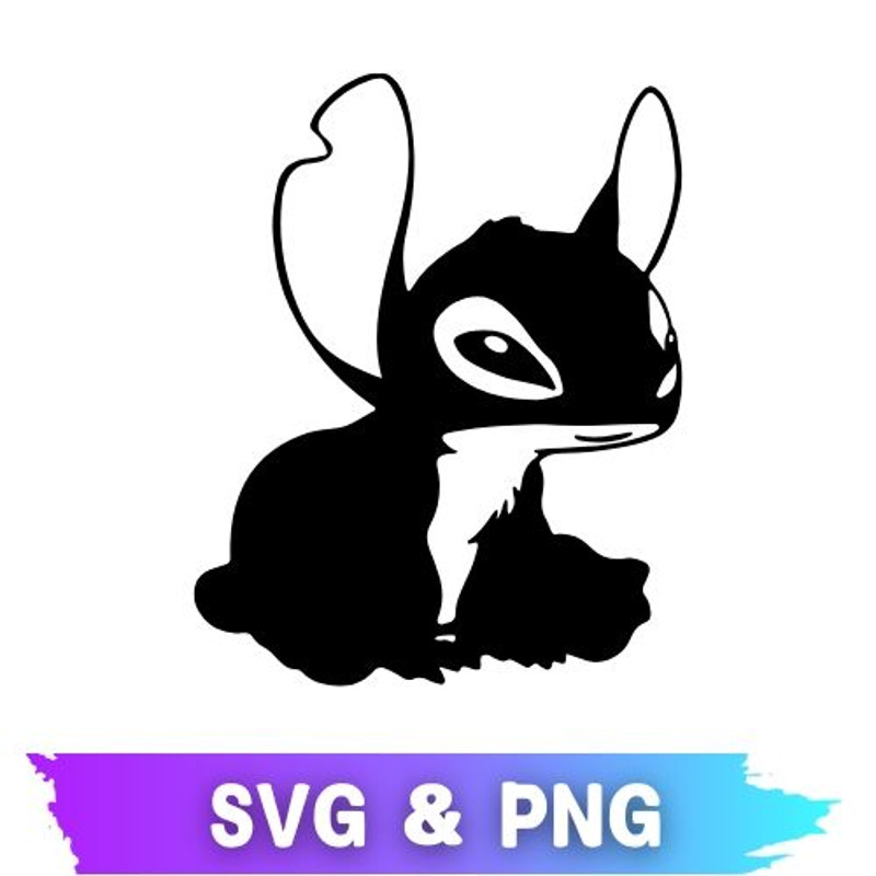 Stitch Bunny SVG Stitch Bunny PNG Stitch SVG File Stitch PNG File Transparent Background SVG PNG Ca 0