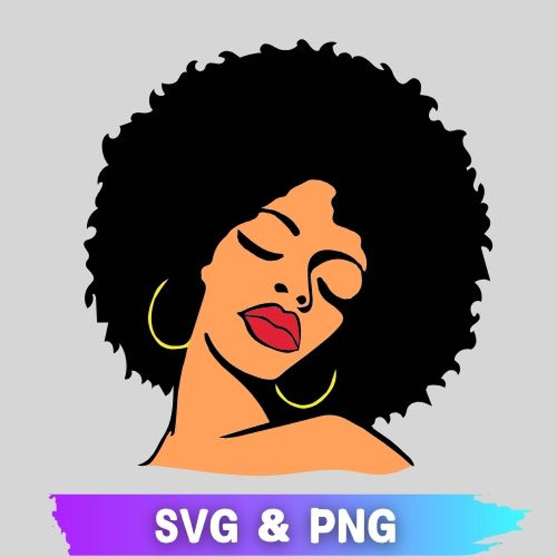Afro Women SVG Black Woman SVG Afro Women PNG Afro Women SVG PNG Afro SVG Afro PNG Afro Girl With C 0