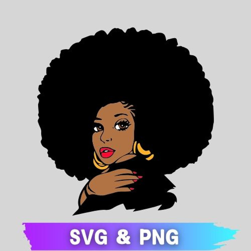Afro Women SVG Black Woman SVG Afro Women PNG Afro Women SVG PNG Afro SVG Afro PNG Afro Girl With C 0