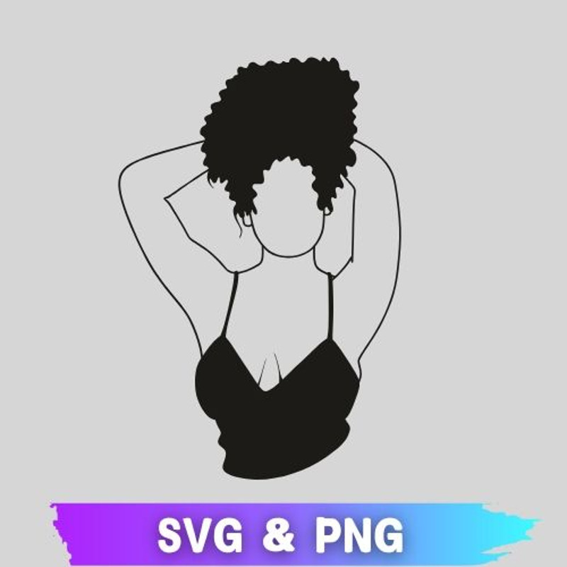 Afro Women SVG Sexy Black Woman SVG Afro Women PNG Afro Women SVG PNG Afro SVG Afro PNG Afro Girl W 0