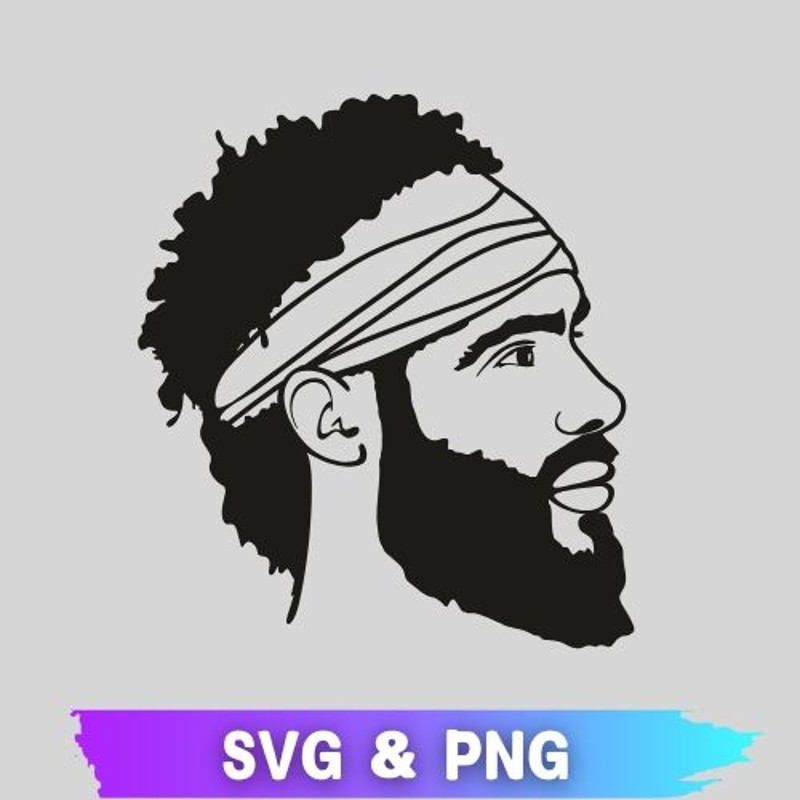Black Man SVG Black Man Beard SVG Afro Man Beard PNG Afro Man SVG PNG Afro SVG Afro PNG Afro Man Wi 0