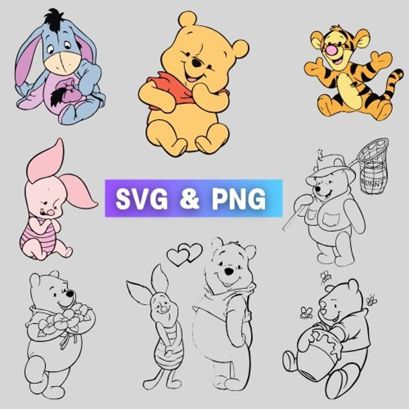 Winnie The Pooh Bundle SVG Winnie The Pooh Bundle PNG Winnie Pooh Bundle SVG Winnie Pooh SVG Winnie 0