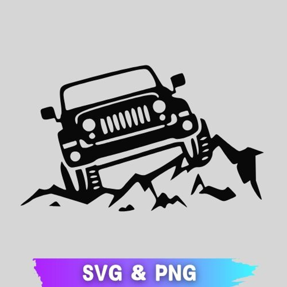 Black Jeep SVG Black Jeep PNG Black Jeep SVG PNG Jeep SVG Mountain Jeep SVG Black Jeep Off Road Jee 0