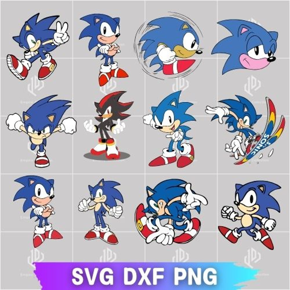 Super Fast Sonic Bundle Super Cool Sonic Bundle Super Fast Sonic SVG Bundle Super Fast Sonic DXF So 0