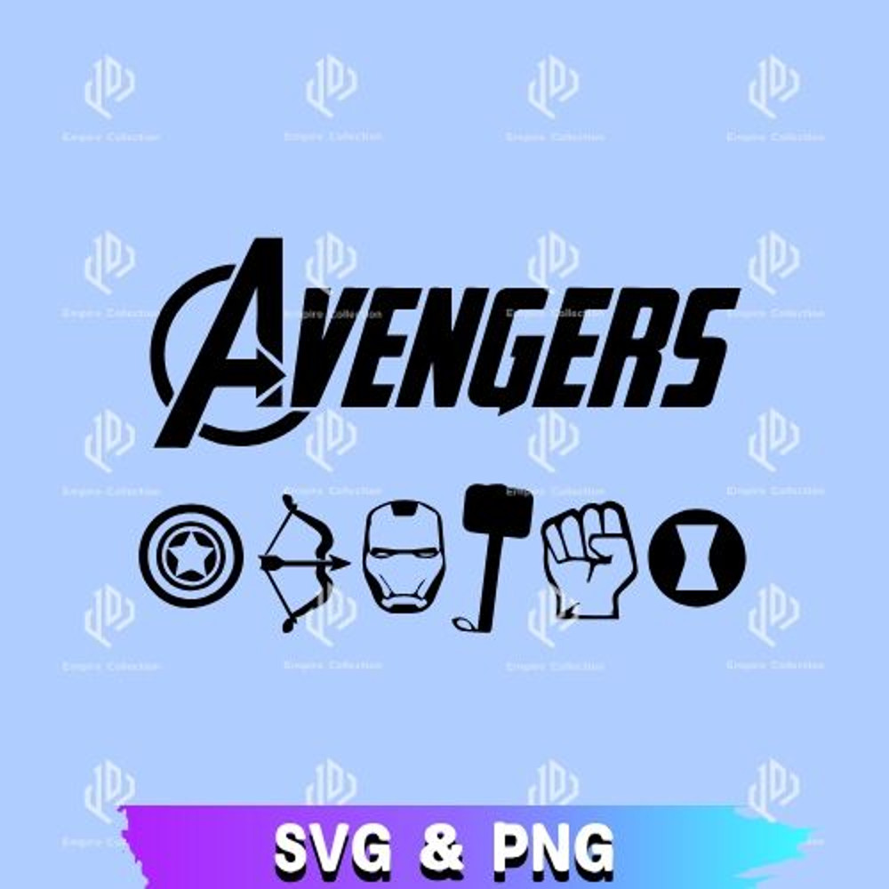 Avengers SVG Avengers PNG Marvel Superhero Avengers Super Heroes SVG Files Silhouette Marvel Superh 0