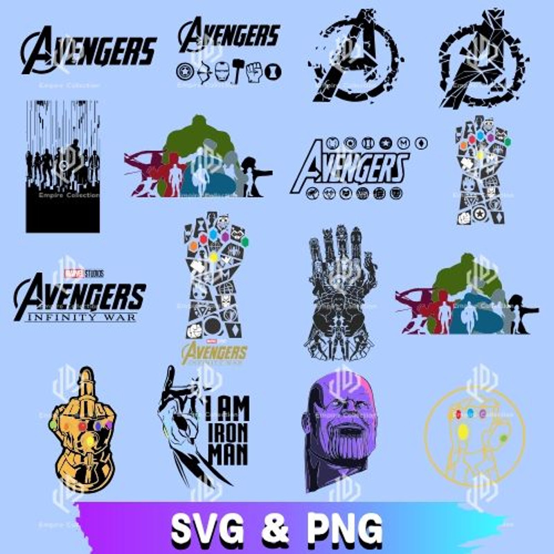 Avengers SVG Bundle Avengers PNG Bundle Marvel Superhero Avengers Super Heroes SVG Marvel Superhero 0