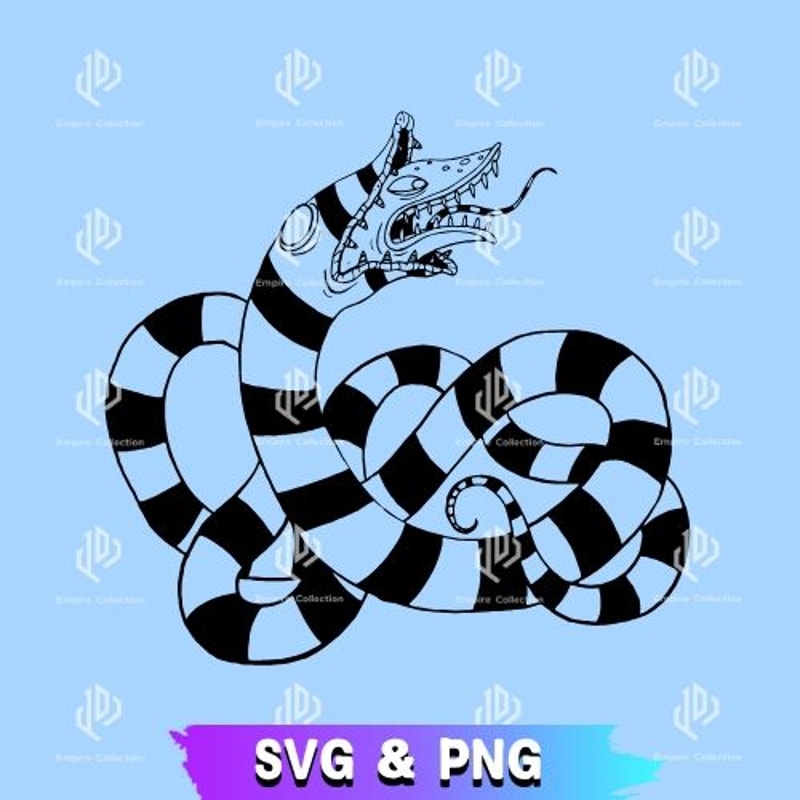 Beetlejuice The Snake SVG Beetlejuice PNG Beetlejuice File Halloween SVG Horror Movie SVG Sandworm 0