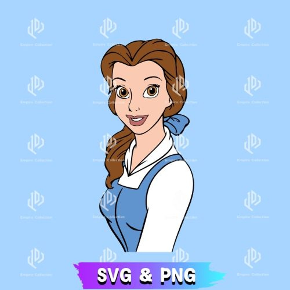 Disney Princess SVG Beauty And Beast SVG Belle PNG Clipart Beauty And The Beast SVG Disney SVG Prin 0