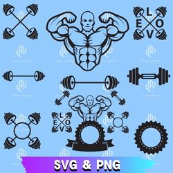 bodybuilding svg bundle, weight svg bundle, bodybuilding png bundle, weight svg, bodybuilding svg barbells monogram svg