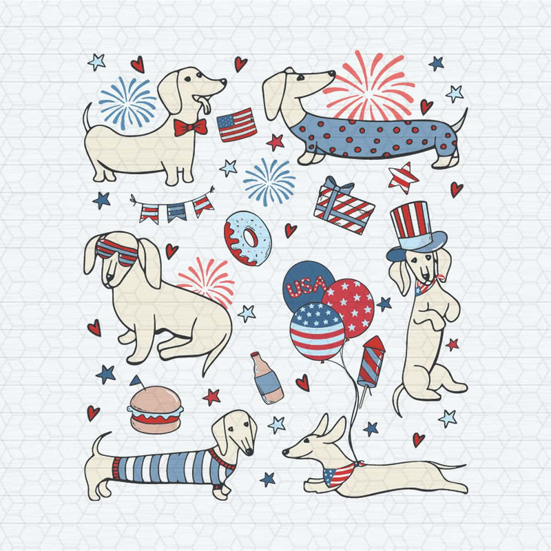 Retro 4th Of July Dachshund Doodle SVG.jpg