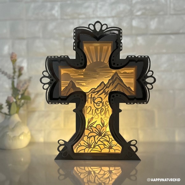 Cross shadow box svg, Easter shadow box svg, Resurrection sh | Inspire ...