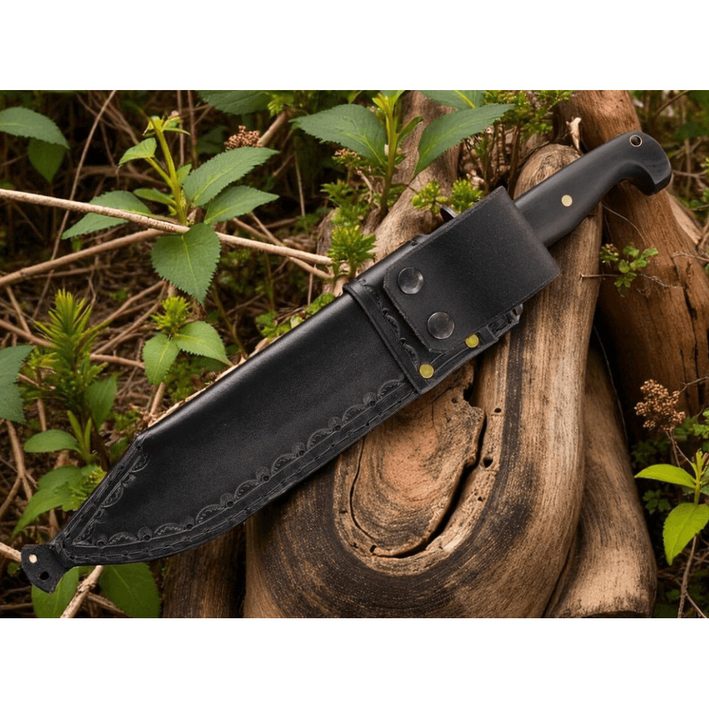 Buy Now Tercio Raider 10 Inch Full Tang Bowie Knife Leather Sheath Micarta Grips