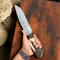 Buy Copper Damascus Hunting Bowie Knife