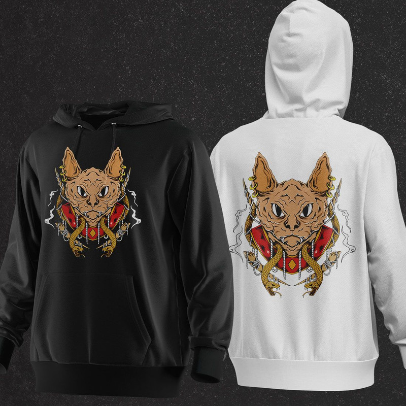 Egyptian Cat Vector TShirt Design AI EPS PSD PDF DXF SVG WEBP JPG PNG 2