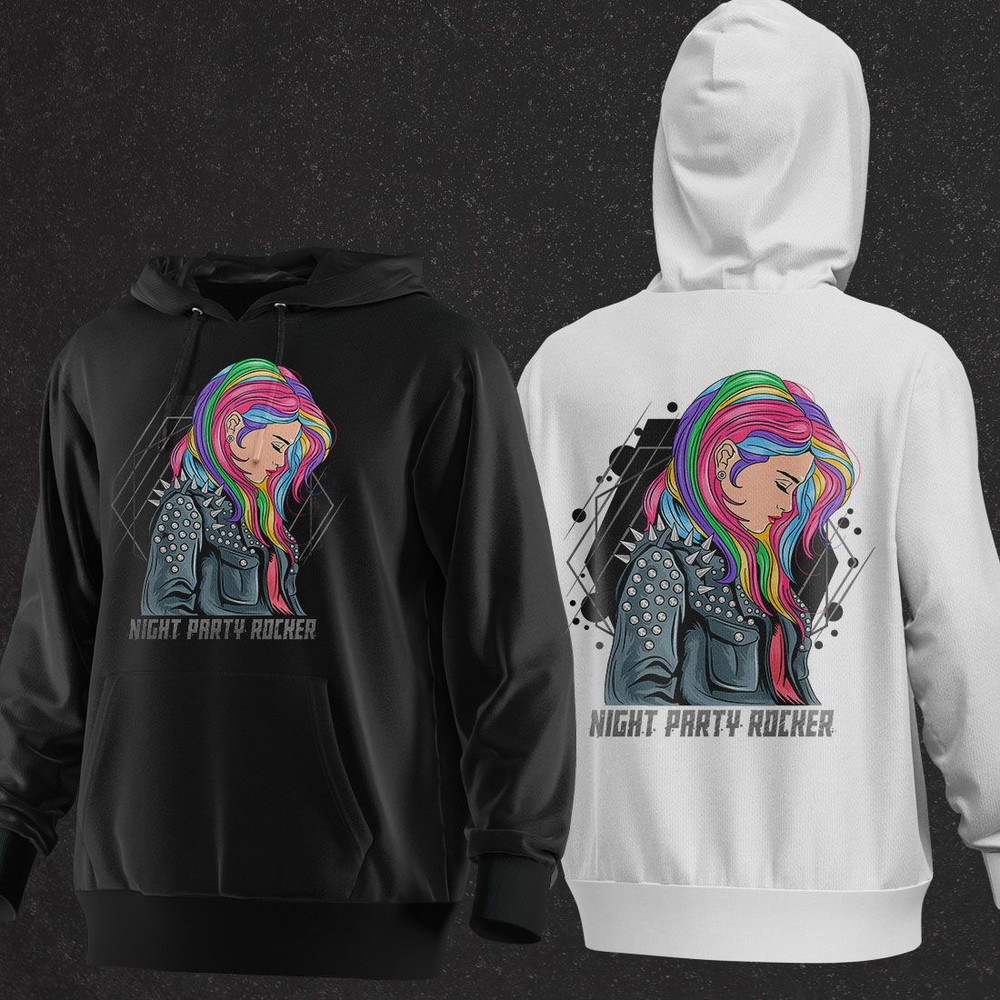 Night Party Rocker Vector TShirt Design AI EPS PSD PDF DXF SVG WEBP JPG PNG 2