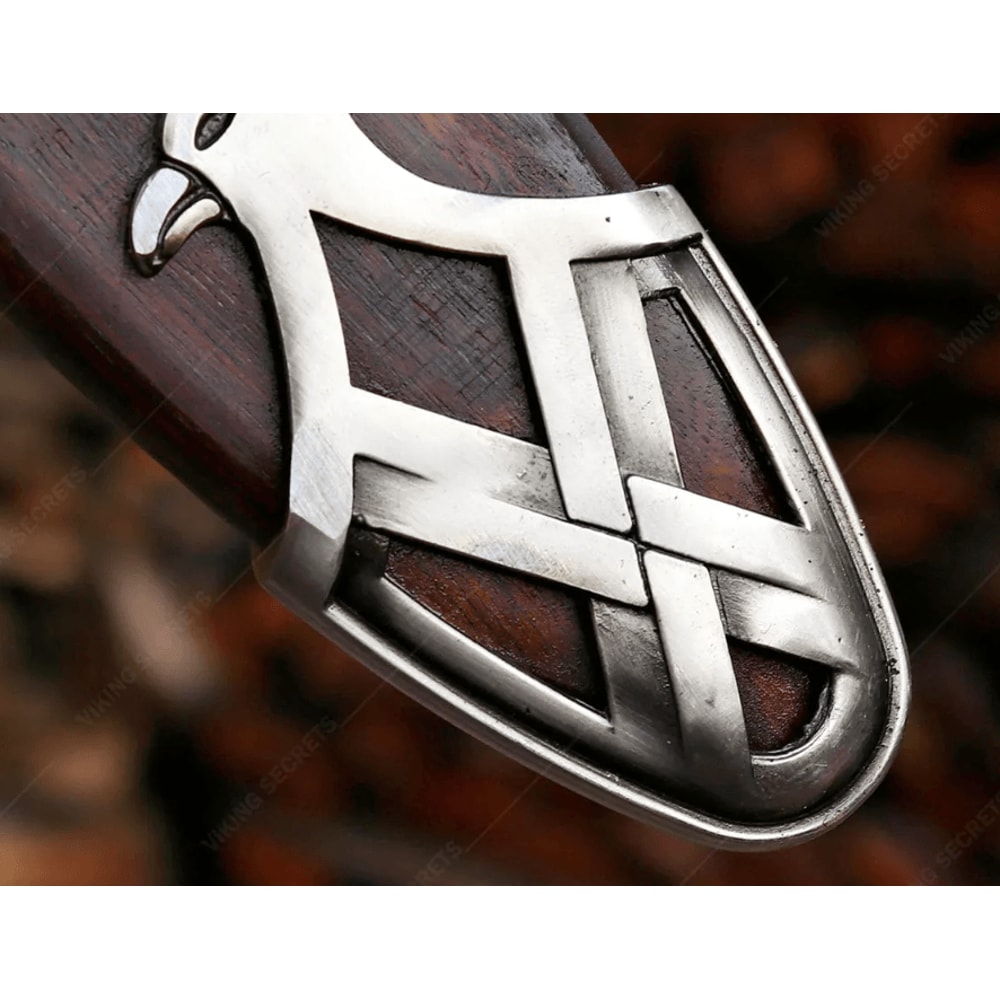 Norse Long Sword Replica 39 Inch Damascus Steel Blade With Decorative Handle Premium Display Piec 1