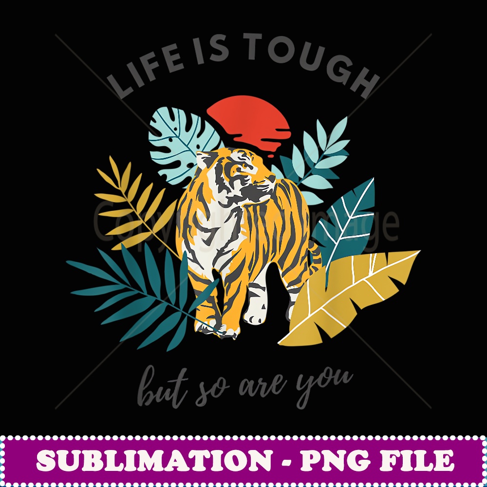 Cute Tiger Graphic Year Of The Tiger Mental Health Awareness - PNG Sublimation Digital Download