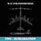 B-52 Stratofortress Aircraft Airplane Schematic Bomber B52 - Special Edition Sublimation PNG File