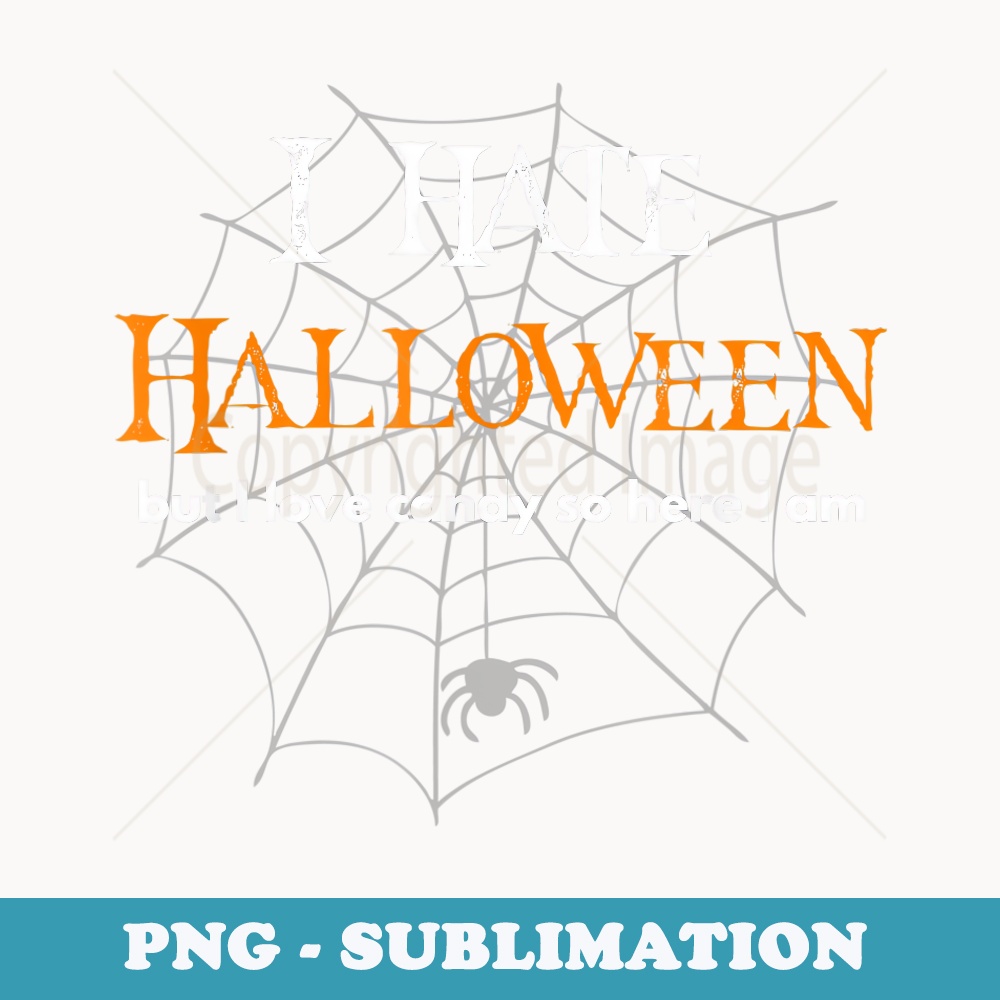 I Hate Halloween But I Love Candy Holiday - Artistic Sublimation Digital File