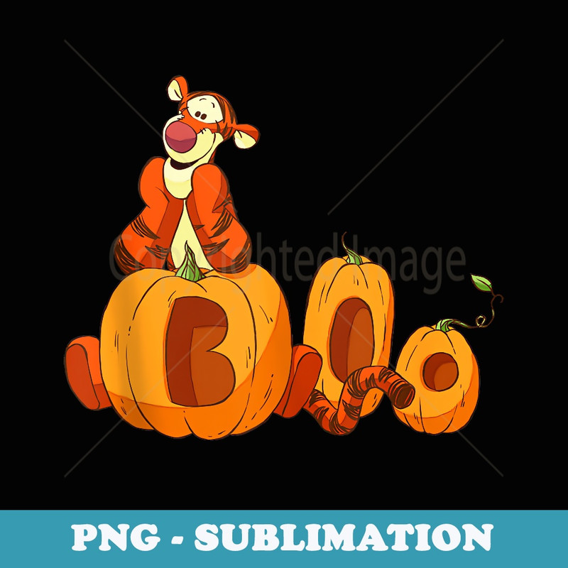 Disney Halloween Tigger Boo Pumpkins - High-Resolution PNG Sublimation File