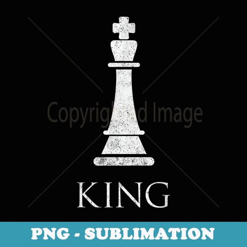 King Chess Piece Game Matching Simple Halloween Costume - PNG Sublimation Digital Download