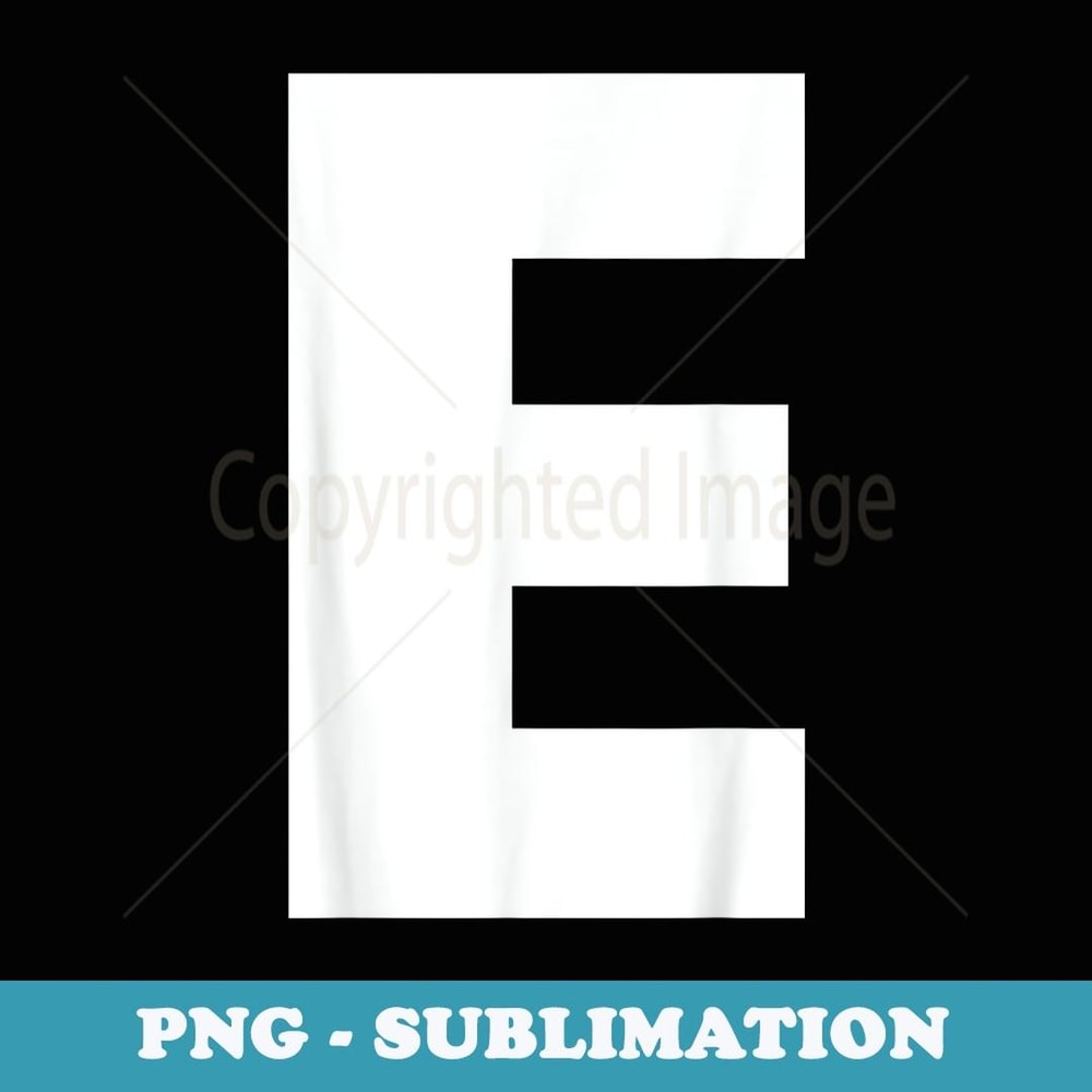 Family Matching Halloween Carnival Letter E Capital Alphabet - Premium PNG Sublimation File
