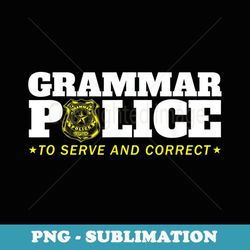 grammar police officer funny badge halloween costume - exclusive sublimation digital file