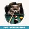Cat Playing Pool Billiards - Special Edition Sublimation PNG File