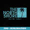 The North Shore Hawaii Palm Tree Vintage Style - Signature Sublimation PNG File