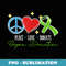 Peace Love Donate Transplantation Organ Donor - PNG Transparent Sublimation File