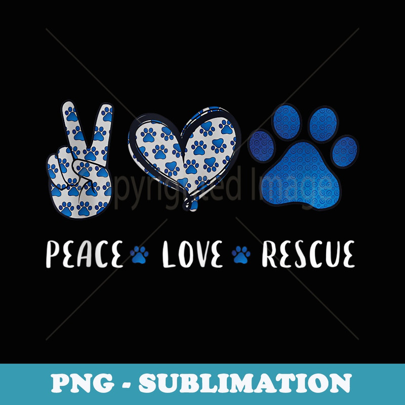 Peace Love dog cat rescue pets s for men women vet tech - Elegant Sublimation PNG Download