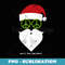 Hippie Santa Groovy Christmas Merry Love and Peace Sign - Instant PNG Sublimation Download