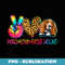 Peace Love Basset Hound Tie Dye Dog Lover - PNG Transparent Sublimation Design