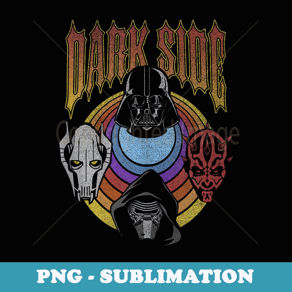 Star Wars Dark Side Villains Group Shot Vintage Chest - Professional Sublimation Digital Download