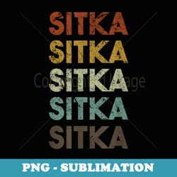 sitka alaska vintage 80s retro style - decorative sublimation png file