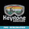 Keystone Snowboarding Retro Colorado Mountain Snowboard - Special Edition Sublimation PNG File